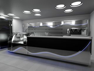 interno bar con bancone