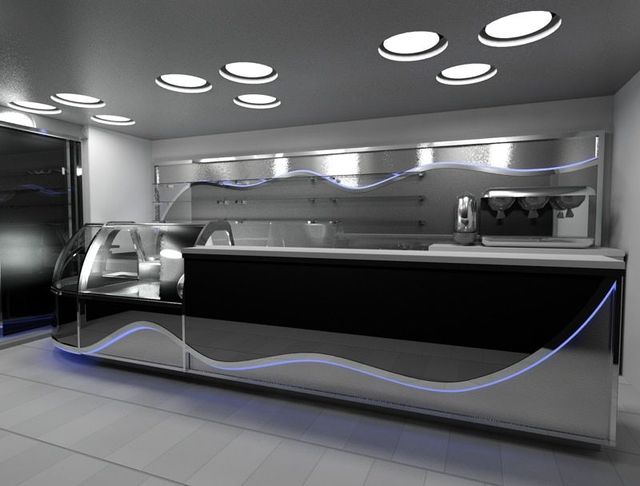 interno bar con bancone