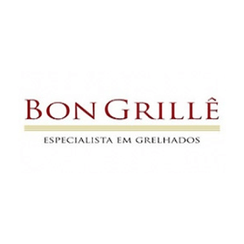 Um logotipo para bon grille está em um fundo branco.