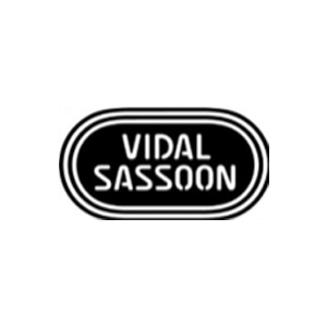 Um logotipo preto e branco para vidal sassoon