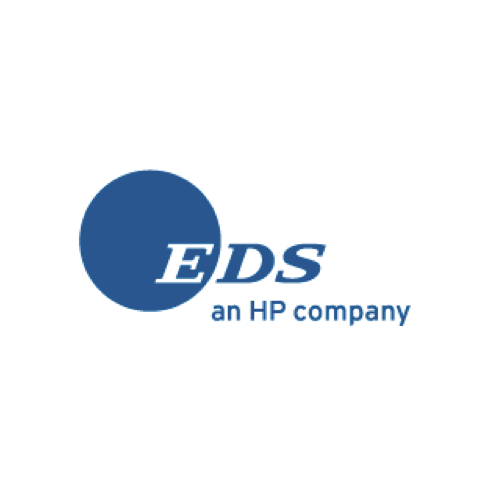 Eds um logotipo da empresa HP em um fundo branco