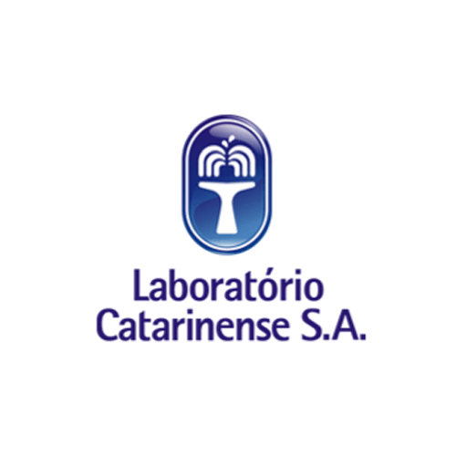 A logo for a company called laboratorio catarinense s.a.
