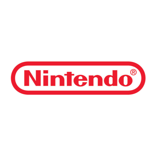 O logotipo da Nintendo é vermelho e branco sobre um fundo branco.