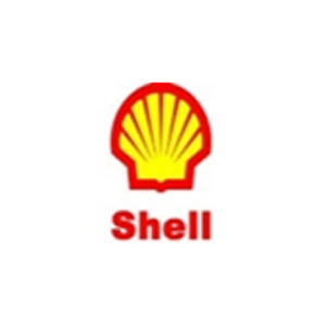 Um logotipo de concha em um fundo branco