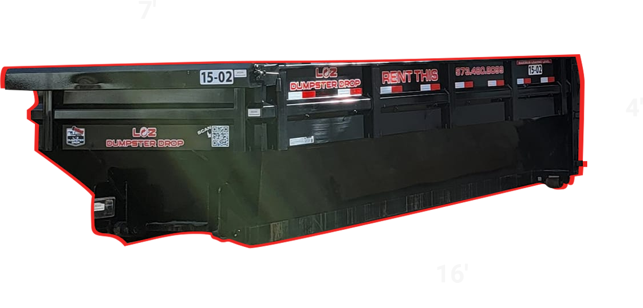 15 yard dumpster