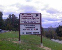 Christian Church Sign – Chillicothe, OH – All Signs of Chillicothe Inc.