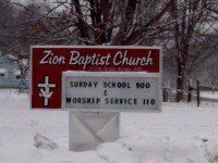 Zion Baptist Church Sign – Chillicothe, OH – All Signs of Chillicothe Inc.