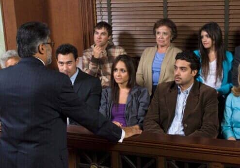 An Evictions Attorney Talking to A Jury in Tacoma, WA
