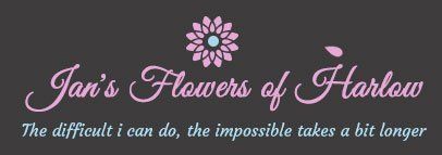 Jan's Flowers of Harlow logo