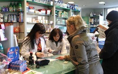 bancone della farmacia