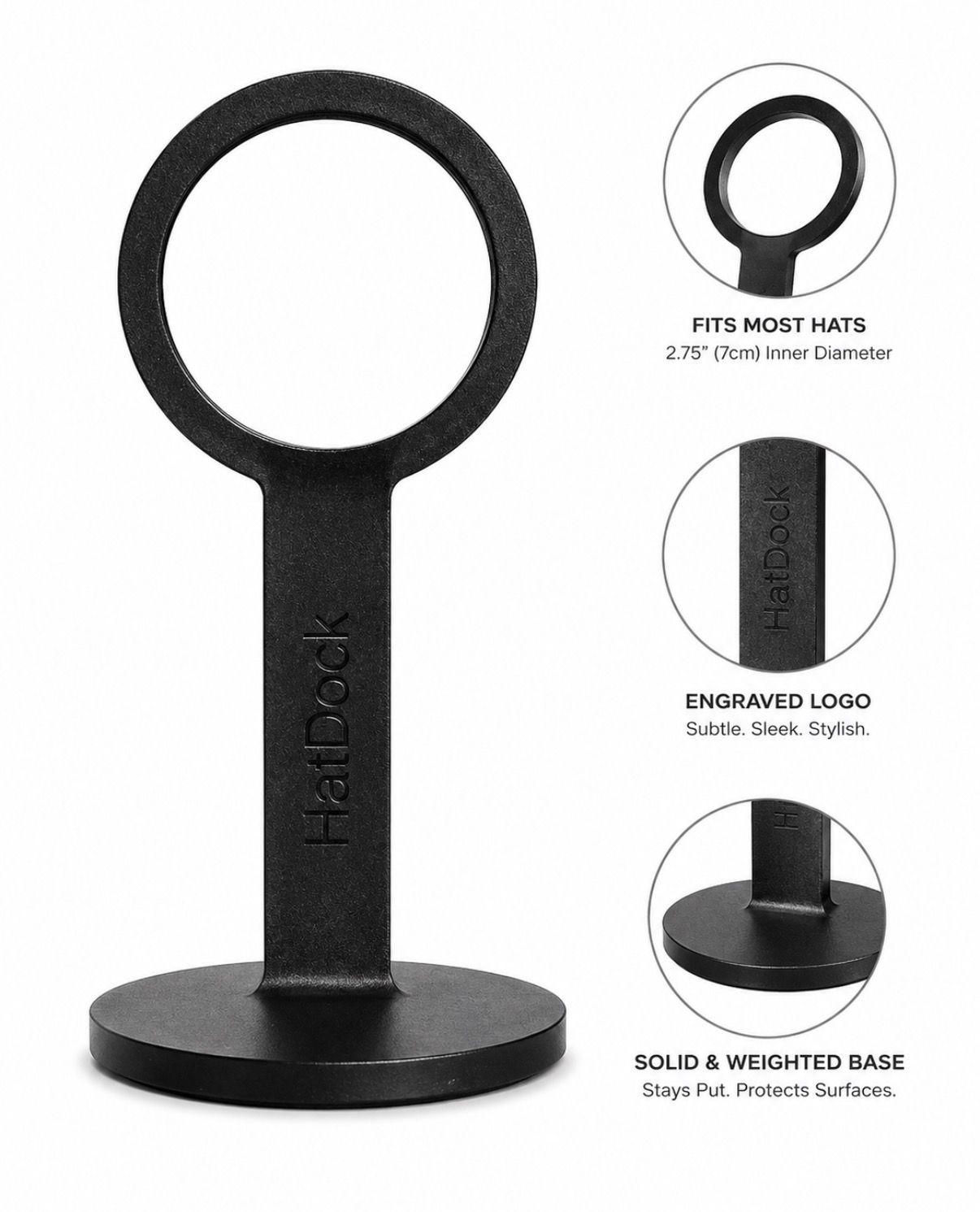HatDock - Carbon Matte Black