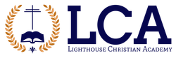The logo for the lighthouse christian academy