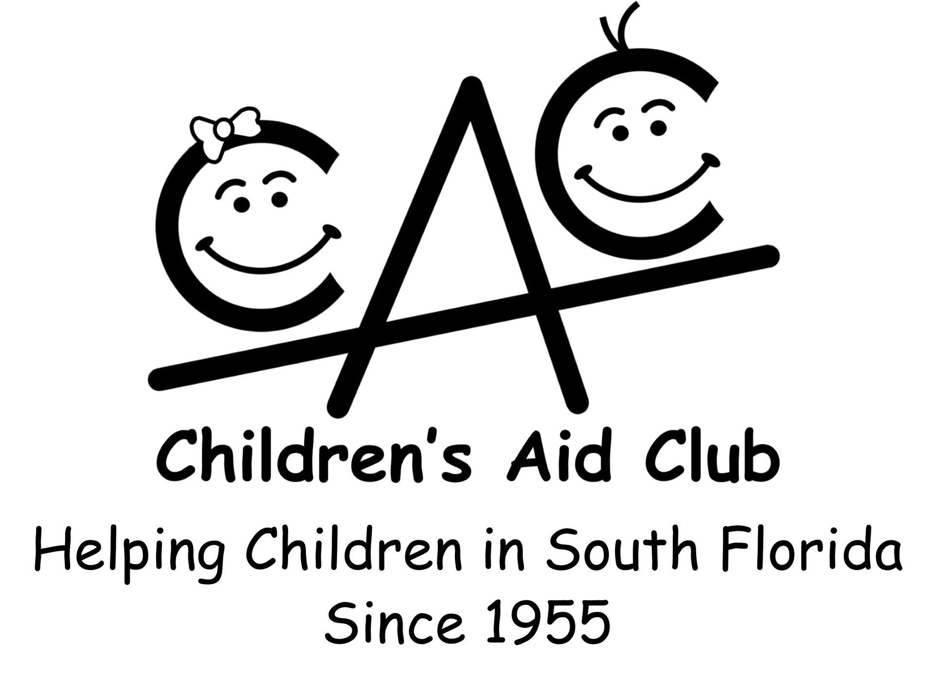 The logo for children 's aid club helping children in south florida since 1955