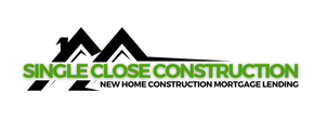 The logo for single close construction is a new home construction mortgage lending company.