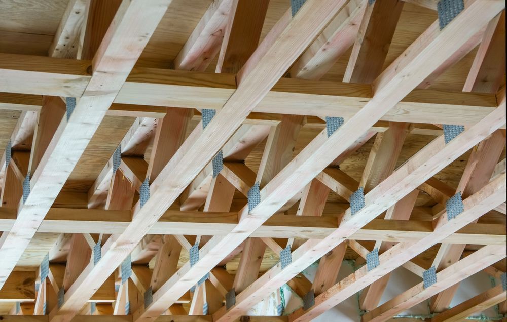 Wooden Roof Trusses Under Construction — Premium Trusses In South Grafton, NSW