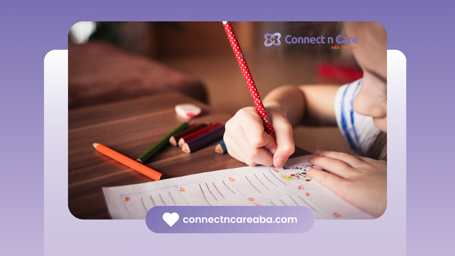 A child is writing on a piece of paper with a pencil.