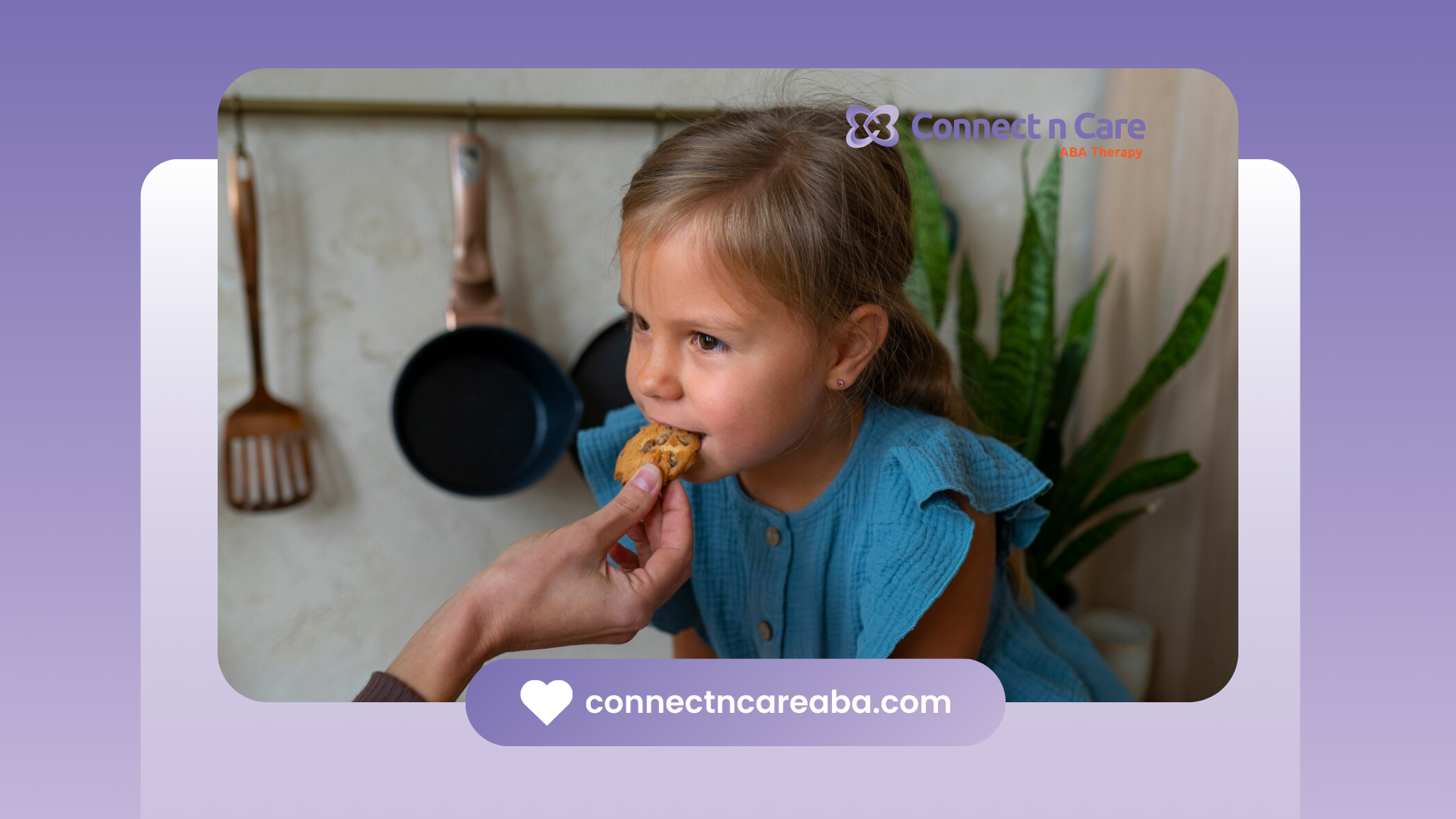 A child biting a cookie