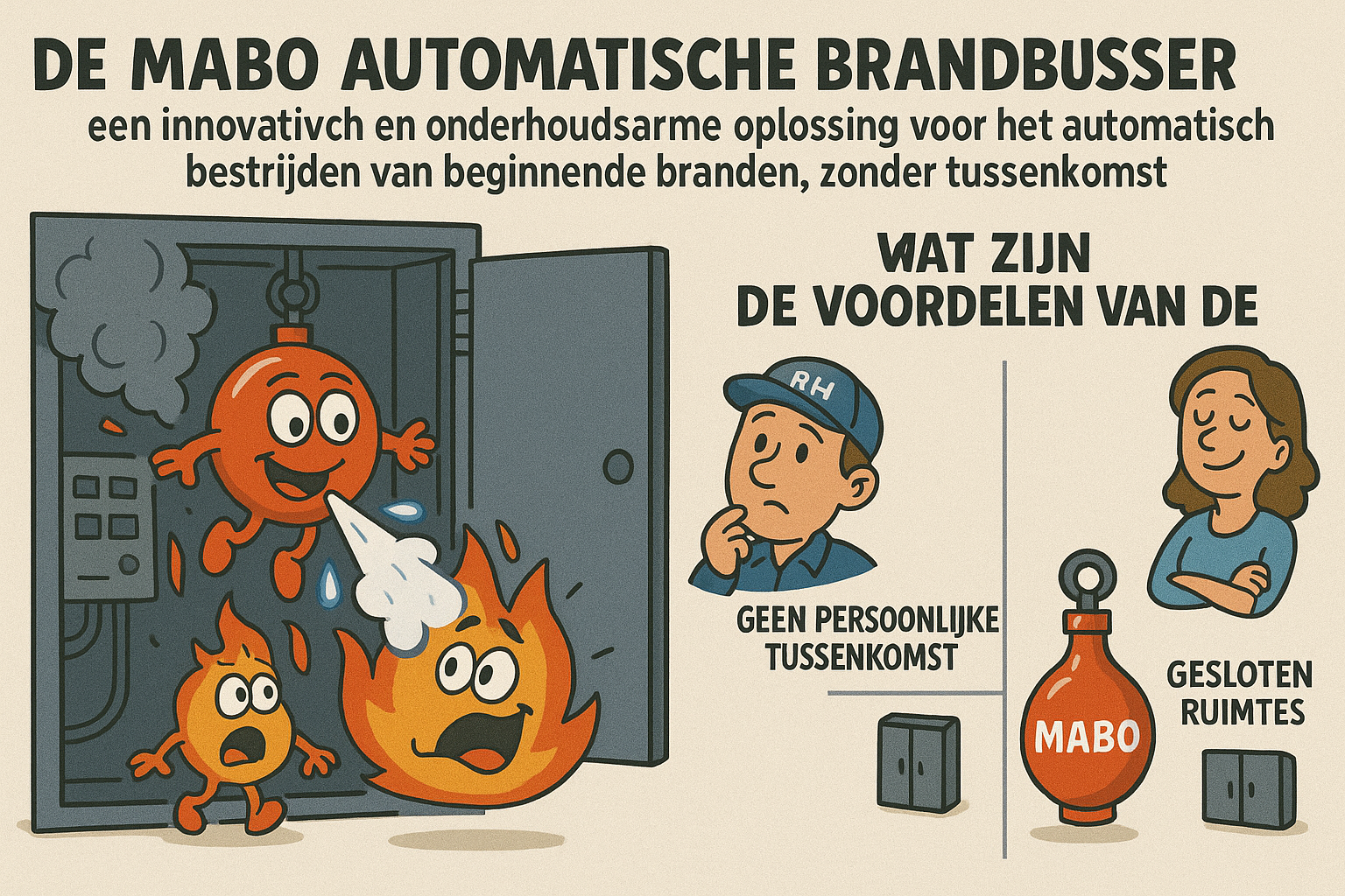 De stille beveiliging automatische brandblussing zonder zorgen