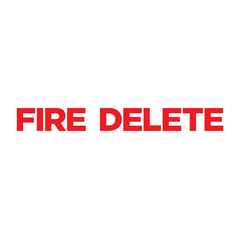 Fire Delete brandblusser logo homepage