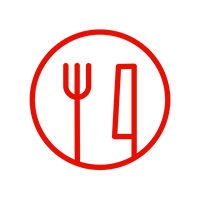 Red Fork and Knife Icon — Granbury, TX — FamilySAFE Granbury