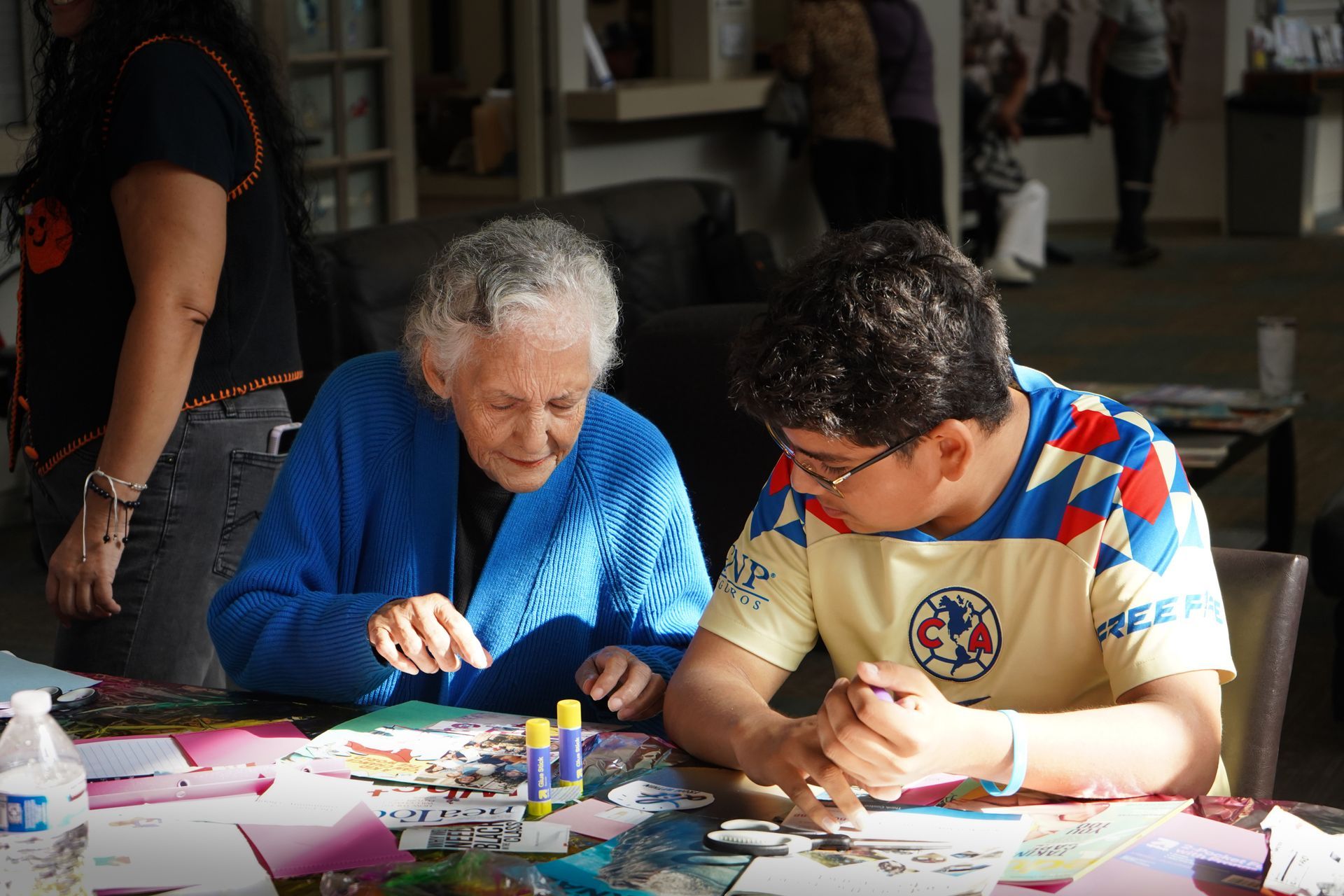 Images of our intergenerational  programs at Mosaic Theatricals