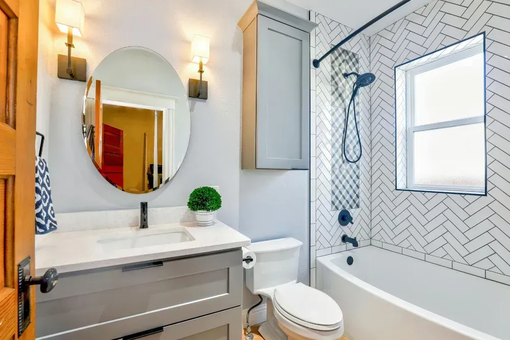 new bathroom remodel complete