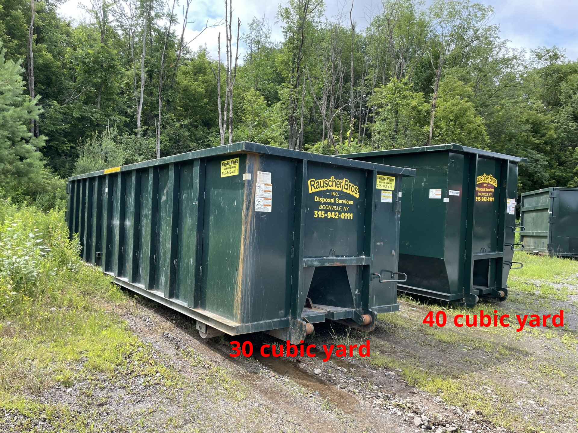 Different Sizes Of Roll-Off Dumpsters — West Leyden, NY — Rauscher Brothers Inc.