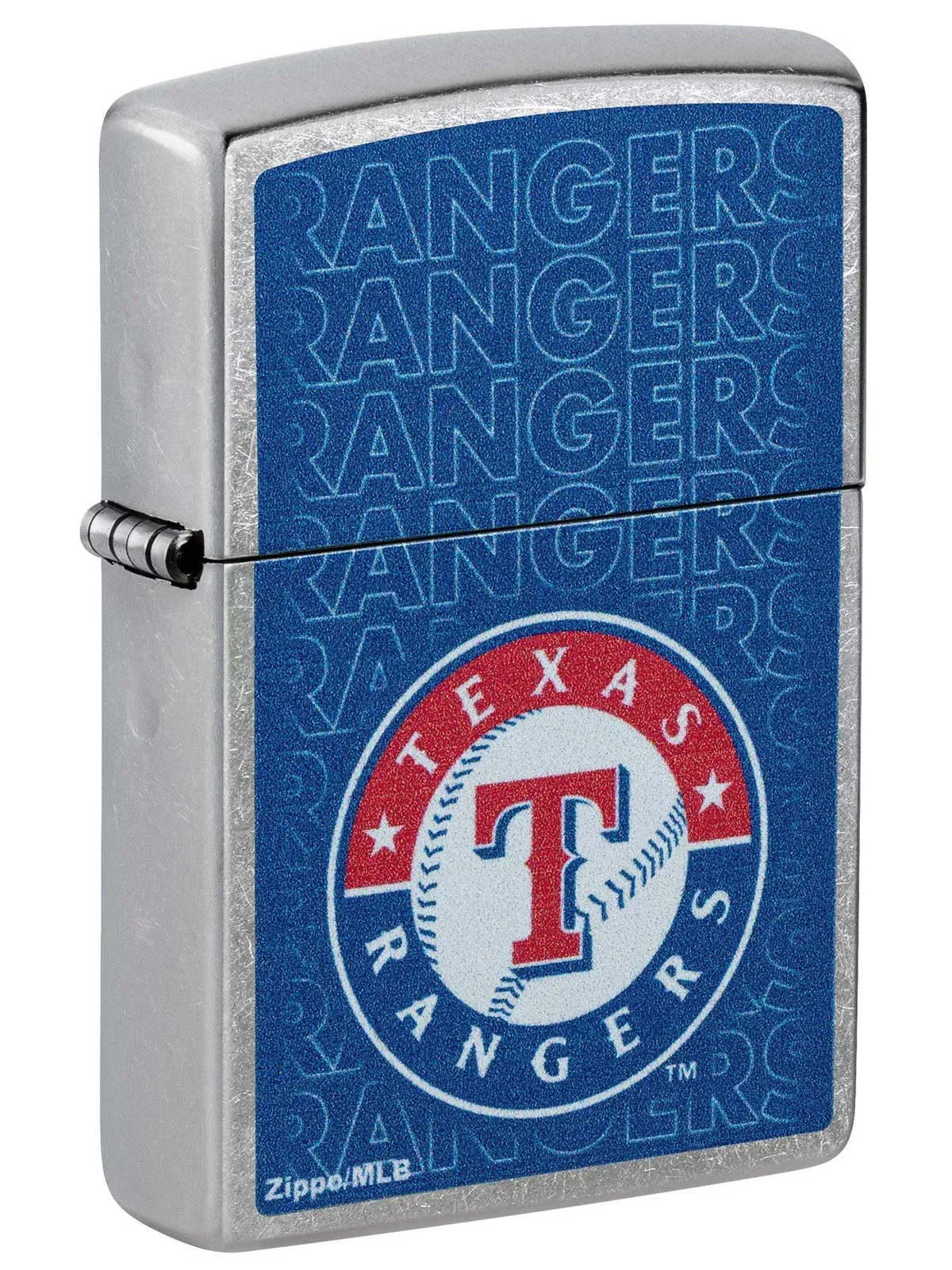 Zippo Lighter: MLB Baseball, Texas Rangers - Street Chrome