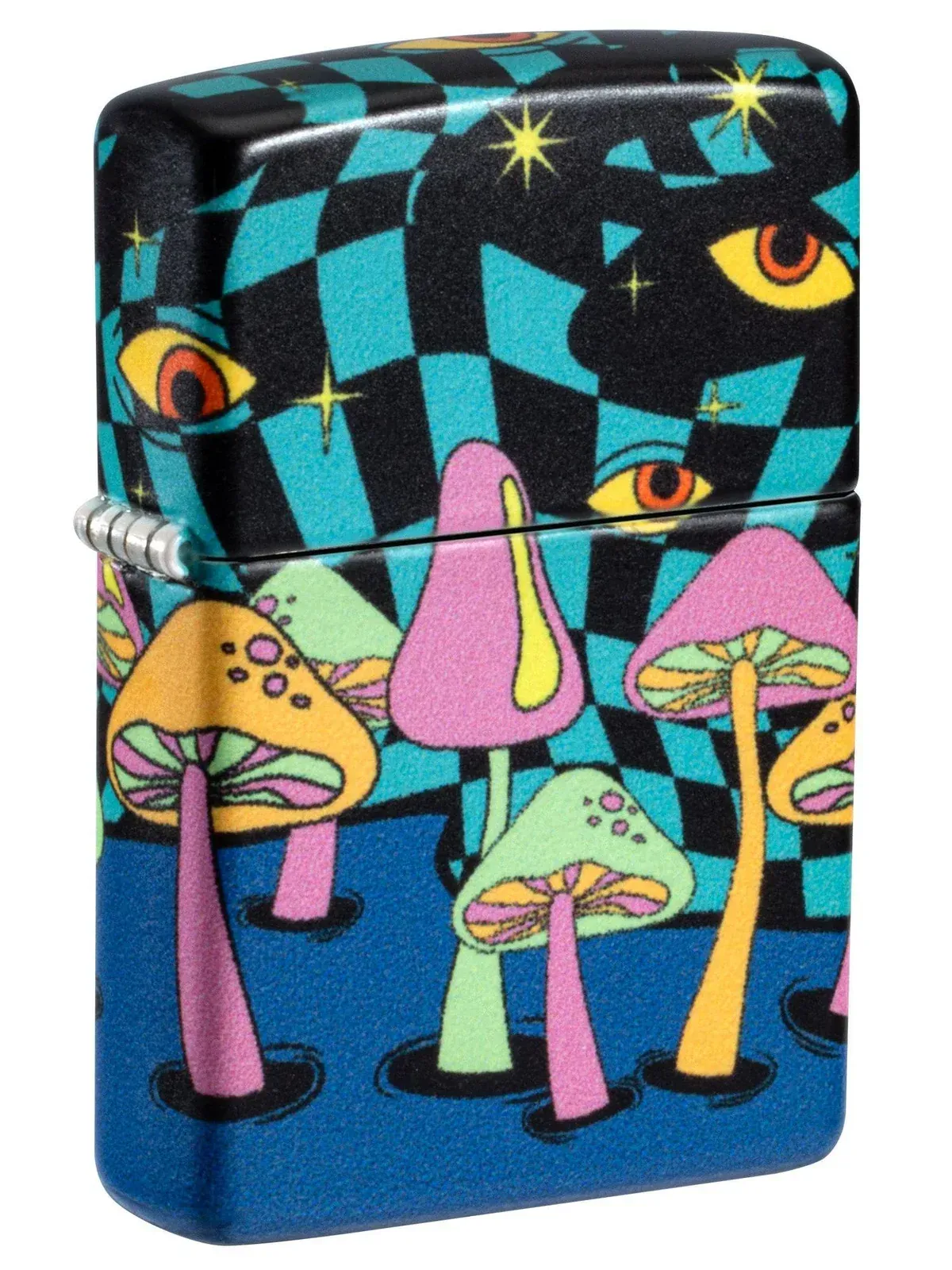 Zippo Lighter: Mushrooms Design - Glow-in-the-Dark
