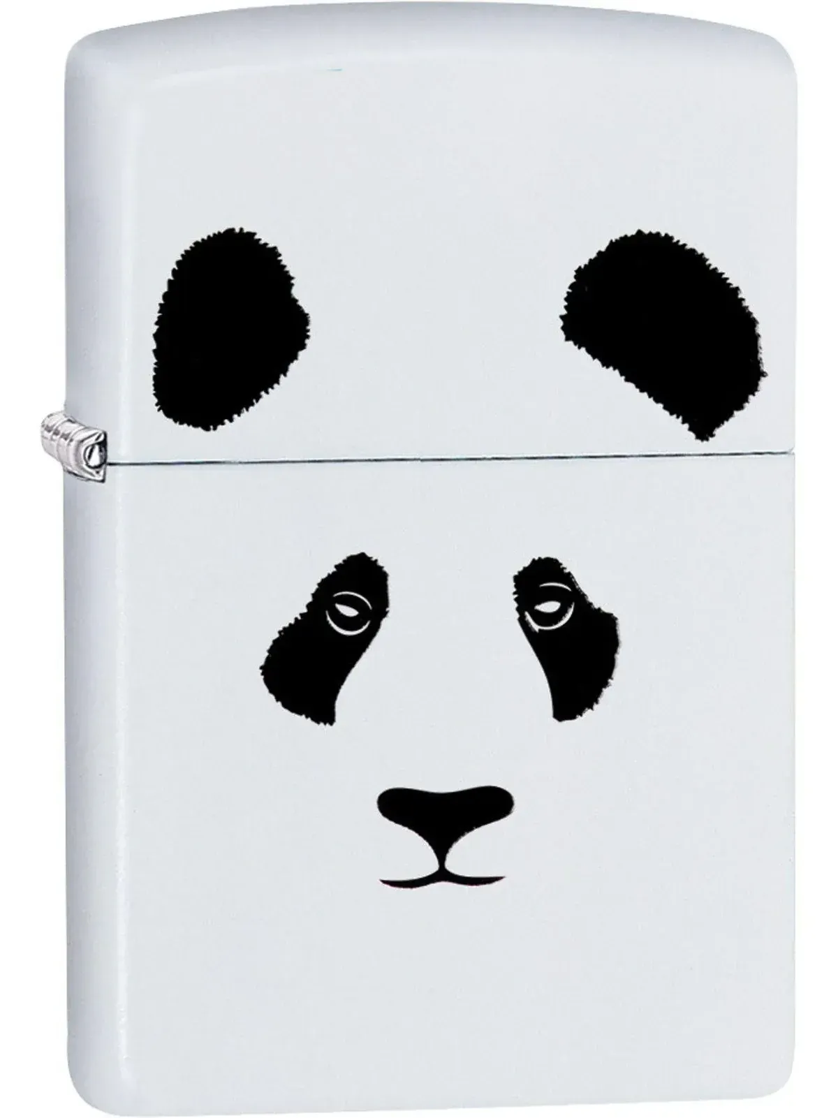 Zippo Lighter: Panda Bear - White Matte