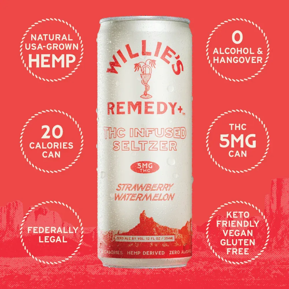 Willie's Remedy+ Strawberry Watermelon – 5mg
