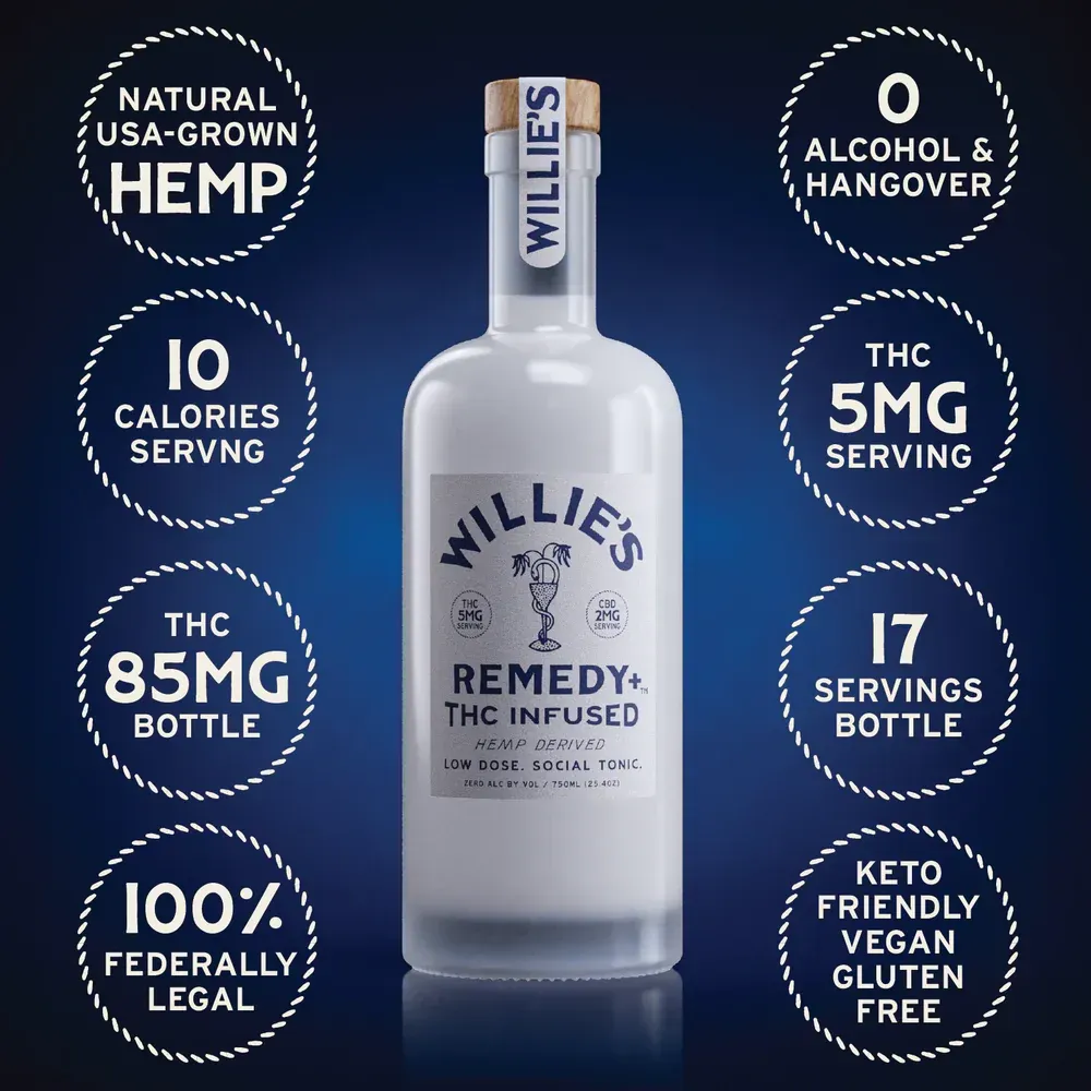 Willie's Remedy+ 750ml Bottle – 5mg Low Dose