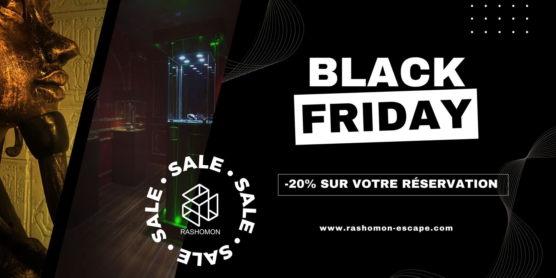 Décor immersif d’une escape room Rashomon Escape à Paris 11e