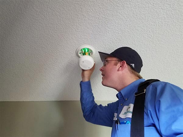 Electrician Checking Wiring — Licensed Electricians in Merriam, KS