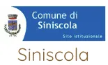 Logo of Comune di Siniscola, a blue rectangle with a coat of arms and text 