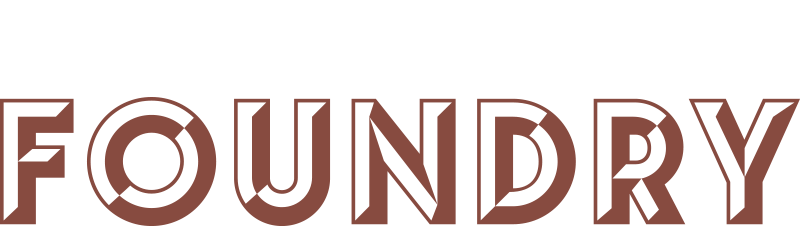 The Foundry brown logo.