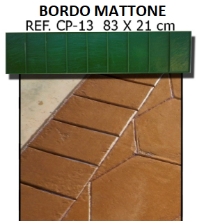 Stampi APSE Bergamo Verdello bordo mattone