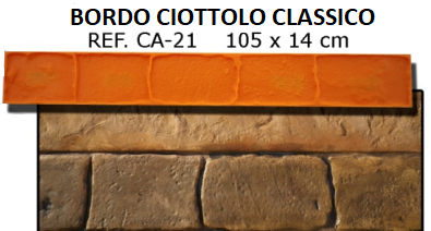 Stampi APSE Bergamo Verdello bordo ciottolo classico