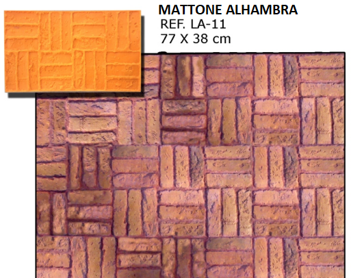 Stampi APSE Bergamo Verdello mattone Alhambra