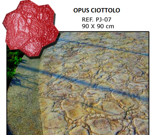 Stampi APSE Bergamo Verdello Opus Ciottolo