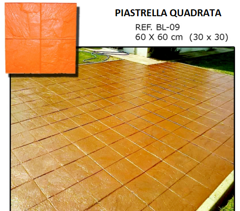 Stampi APSE Bergamo Verdello Piastrella quadrata