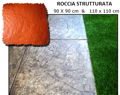 Stampi APSE Bergamo Verdello roccia  strutturata