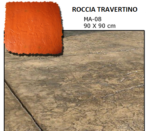 Stampi APSE Bergamo Verdello roccia  travertino