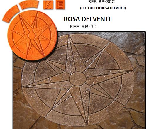 Stampi APSE Bergamo Verdello rosa  dei venti 