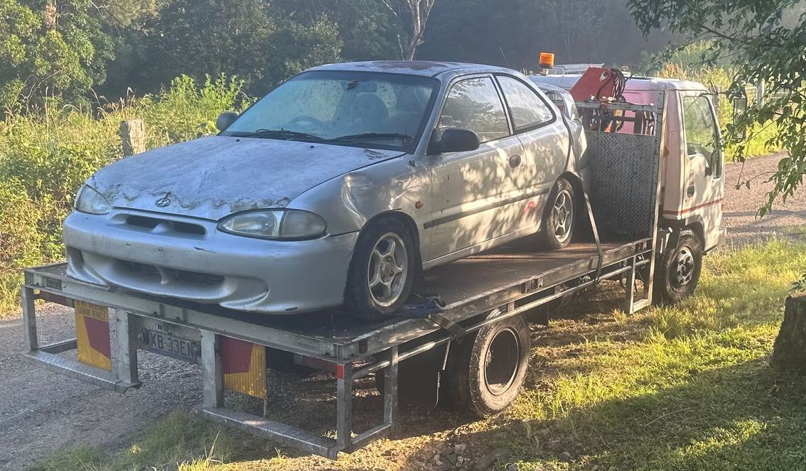 Blue Car — Scrap Metal In Tweed Heads, NSW
