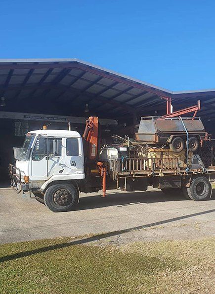 White Truck — Scrap Metal In Tweed Heads, NSW