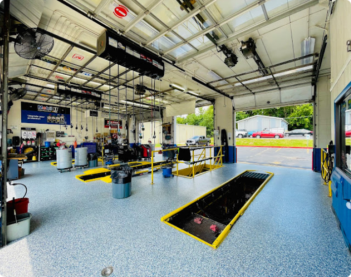 Inside of Our Service Shop - Mobil 1 Lube Express