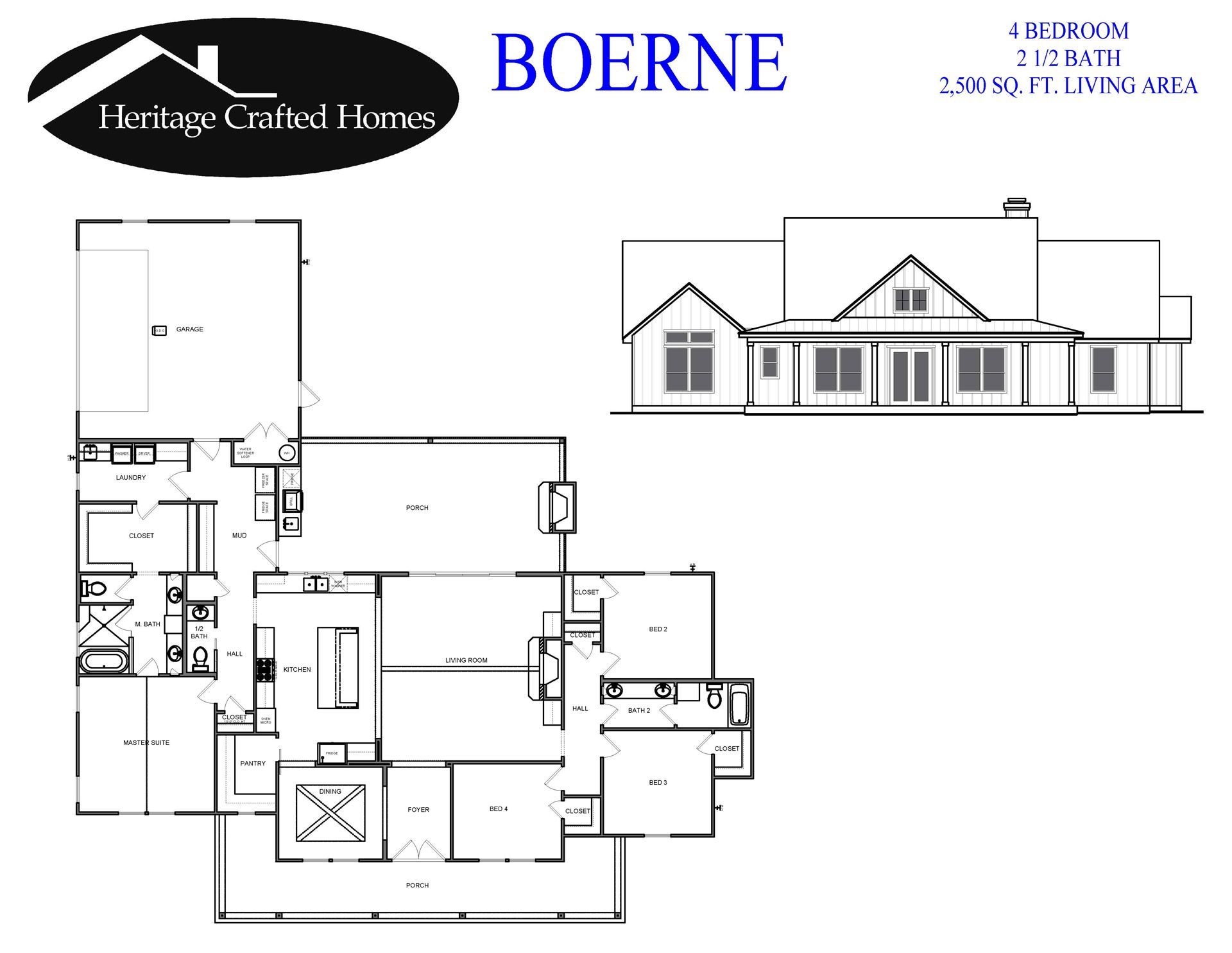 Boerne brochure — San Antonio, TX — Heritage Crafted Homes