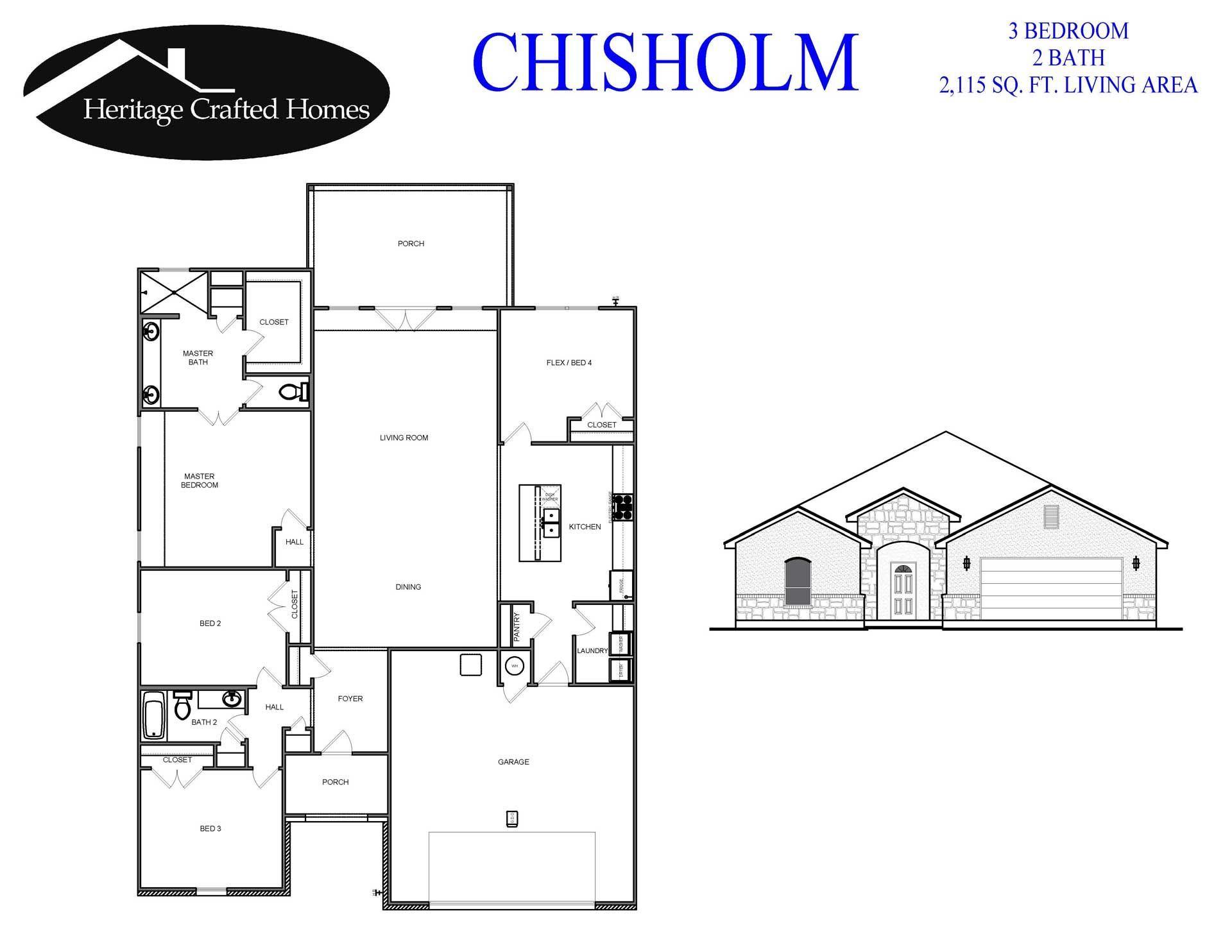 Chisholm brochure — San Antonio, TX — Heritage Crafted Homes