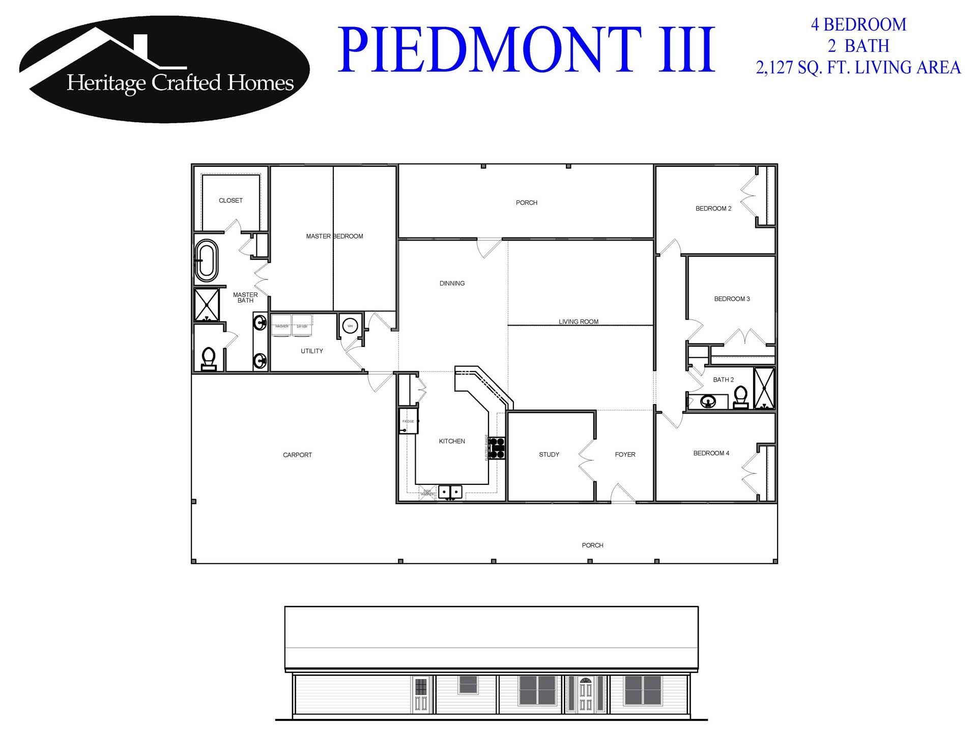Piedmont 3 brochure — San Antonio, TX — Heritage Crafted Homes